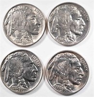 4-1935 CH BU BUFFALO NICKELS