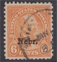 US Stamps #675 Used with Crowe Certificate stating