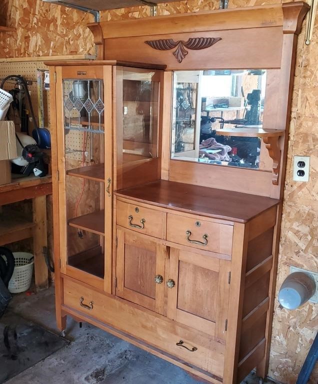 Vintage China Cabinet Style Hutch 1930