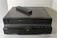 Sony DVD Player & Magnavox VHS Player