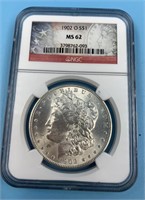 NGC Graded, MS 62, Morgan silver dollar   1902 O