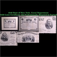 ***Auction Highlight*** 1848 State of New York, Ca