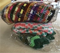 LOT OF CROCHET AFGHANS