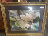 Framed flower Vernon wall art