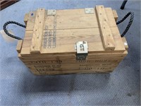 Wooden Ammo Box w/Handles