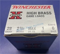 Winchester high brass 28 gauge full box