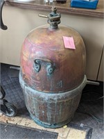 Jas. W. Tufts Large Copper Teapot