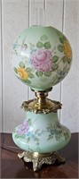 Hand Painted Gone With the Wind Style Table Lamp