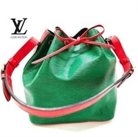 Louis Vuitton Petit Noe Bicolor Green Epi Bag