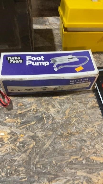 Turbo tools foot pump