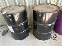 2 - 50 Gallon Metal Drums