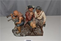 Three Pirates Looking Out - Statue