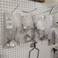 SILVERPLATE SERVING SPOONS AND MORE