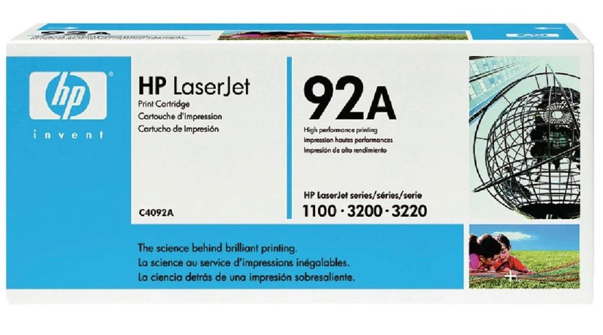HP LaserJet 92A C4092A Black Toner Cartridge
