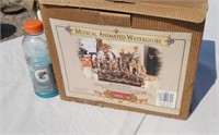 Musical animated water globe new in the box