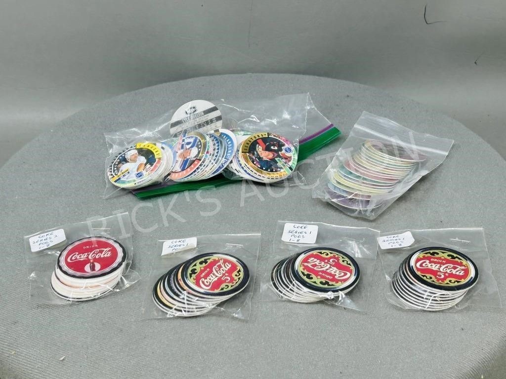 collection of various pogs