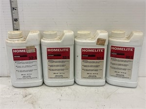 4 bottles of homelite 2 cycle motor oil