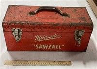 Metal Milwaukee tool box w/ contents