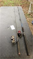 Berkeley fusion rod, ugly stick rod both with