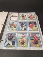 Binder of SF Giants Baseball Cards