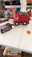 Toy fire truck - hotwheels Pontiac racing - tamag