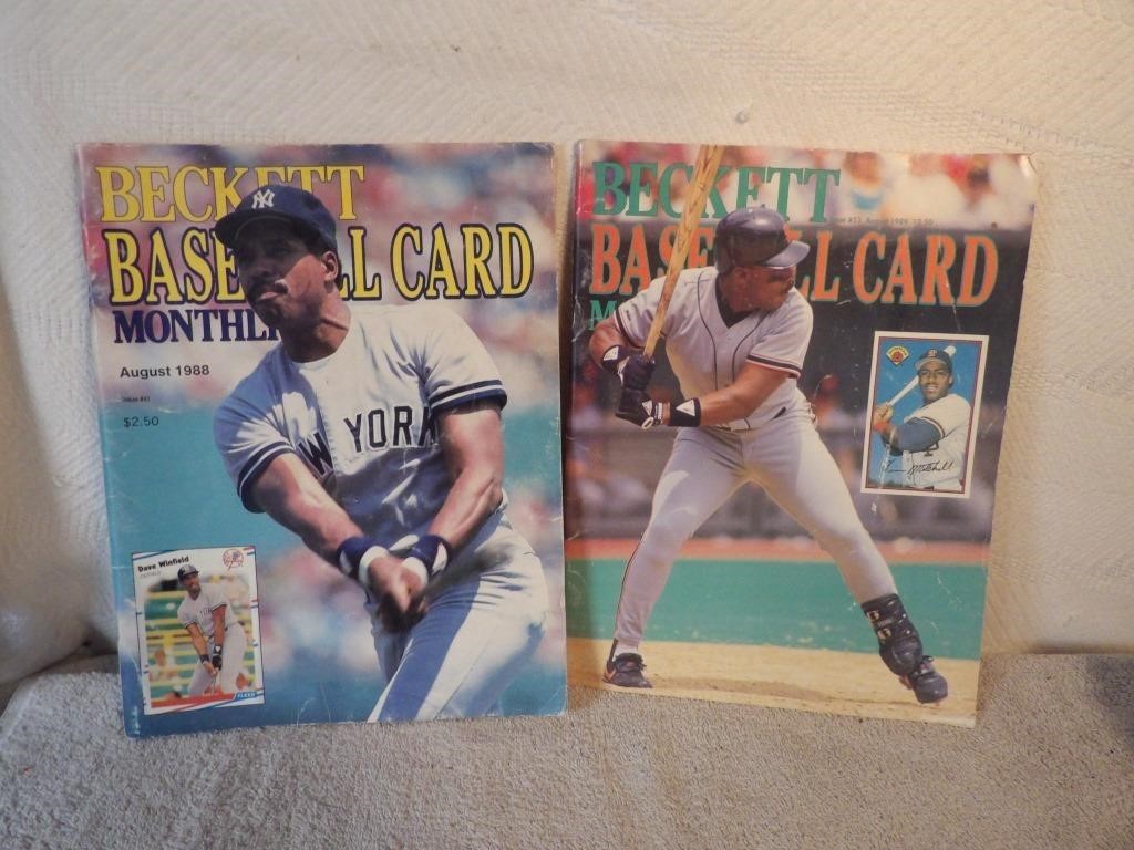 2 Beckett Baseball Card Magazines