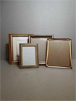 Gold Colored Photo Frames.