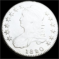 1820 Capped Bust Half Dollar NEARLY UNC