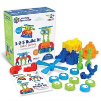 Learning Resources 1-2-3 Build It Robot Factory,