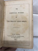 1851 the poetical works of Thomson and gray