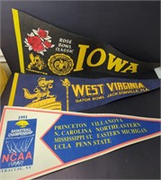 Vtg College Sports Pennants 1989-91 Events
