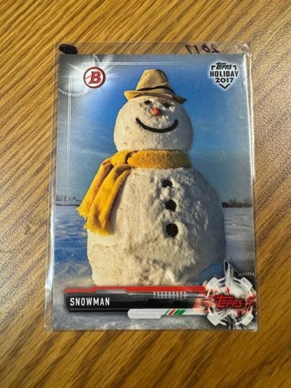 2017 Topps Holiday Snowman Card
