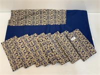 World Market 60"x122" Table Cloth w/ Cloth Napkins