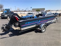 1989 SPECTRUM 1900 ALUMINUM FISHING BOAT