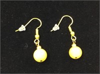 Yellow Agate Earrings