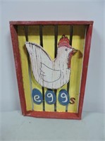 Folk Art Egg Sign 17"x11 1/2