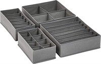 Basics Grey Dresser Drawer Storage Organizer for