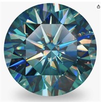 4.0ct Unmounted Turquoise Moissanite