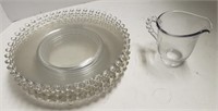Lot of Candlewick Plates & Small Pitcher
