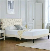 IYEE, NATURE Premium Upholstered Platform Bed Fram