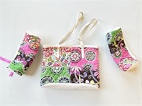Quilted Purse and Zippered Pouches
