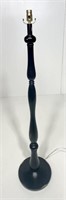 Wooden floor lamp, black lacquer finish (some