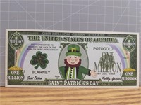 One million shamrock dollars