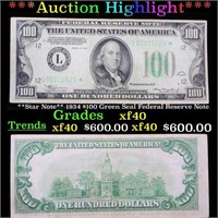 ***Auction Highlight*** **Star Note** 1934 $100 Gr