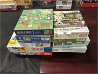 Lot Of 10 Jigsaw Puzzles