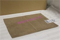 LOT, 42 BROWN SUEDE PLACE MATS