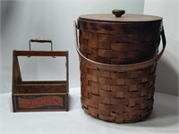 Vintage Insulated Picnic Basket Group