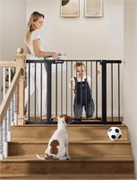 COMOMY 30" Tall Baby Gate for Stairs Doorways,