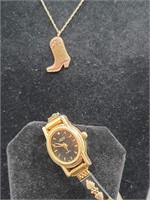 Black Hills Gold Necklace & SGD Watch