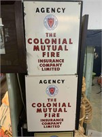 2 X "AGENCY THE COLONIAL MUTUAL INSURANCE"